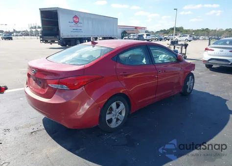 2013 Hyundai Elantra Gls из США, поврежденный, VIN KMHDH4AE8DU973066